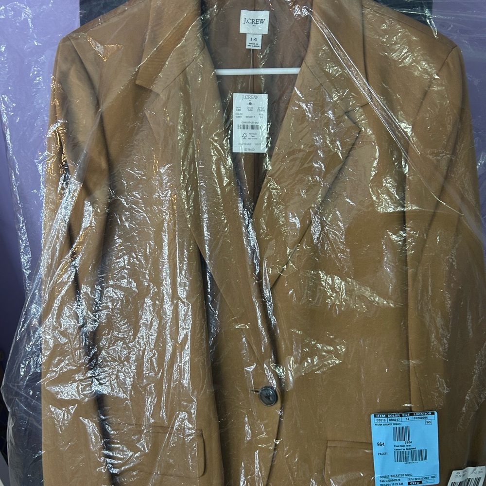 J. Crew Double-Breasted Camel Blazer - Picture 2 of 7